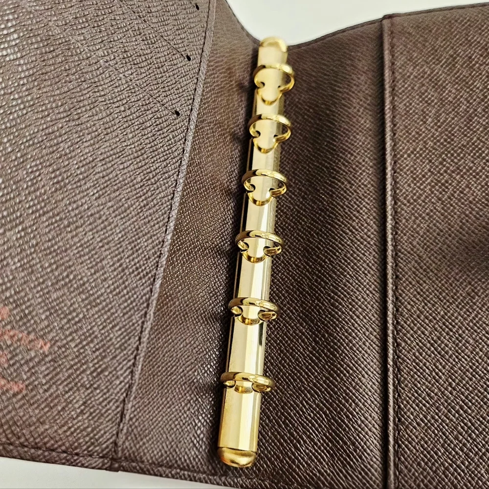 Louis Vuitton Damier Ebene Ring Agenda Cover